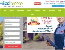 Tablet Screenshot of coolbreezecs.com